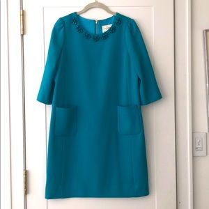 Kate Spade turquoise jeweled dress